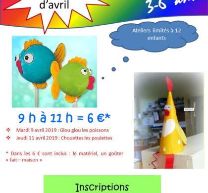 Atelier Brico-Kids pour les 3/6 ans