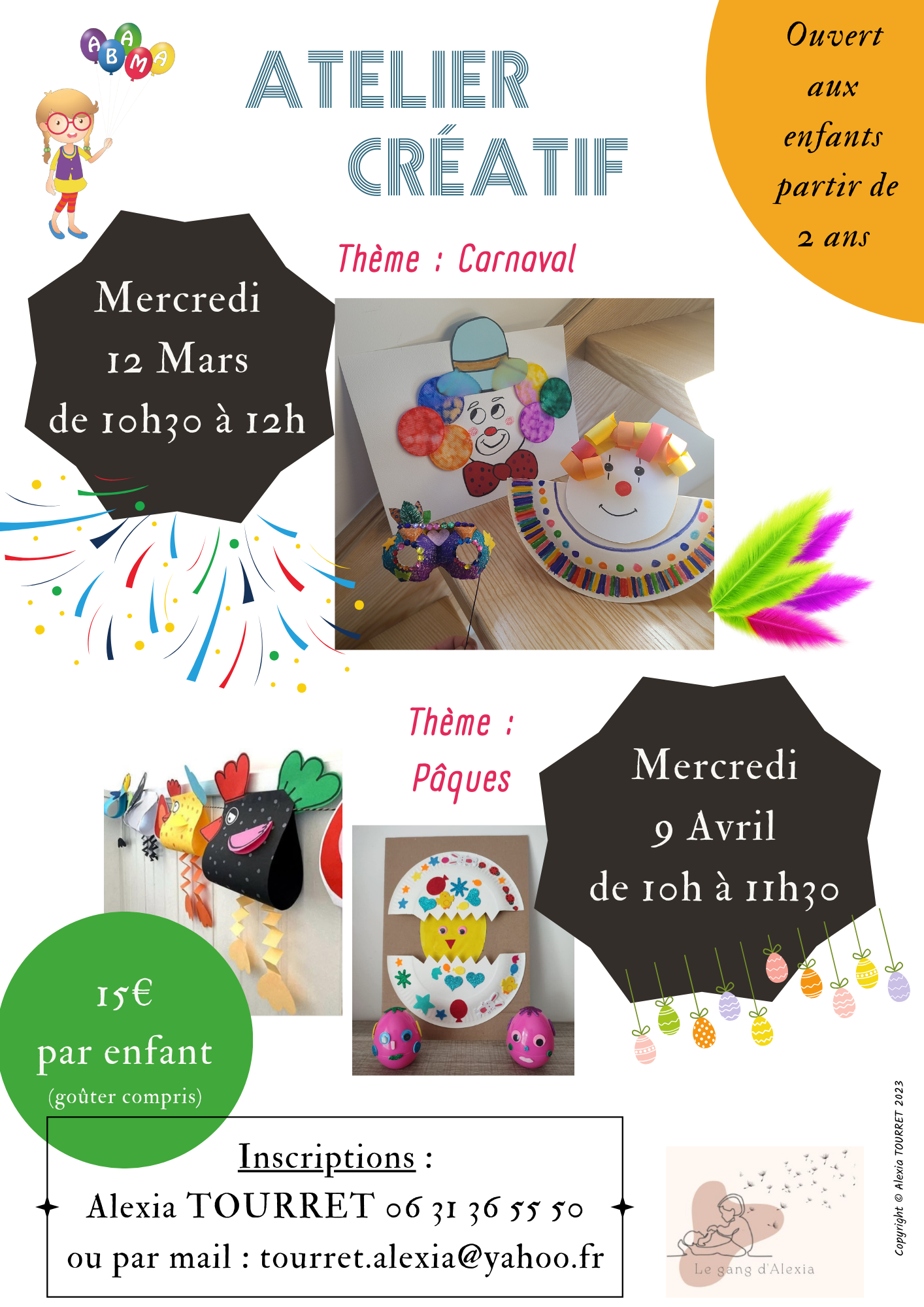 Atelier créatif avec Alexia